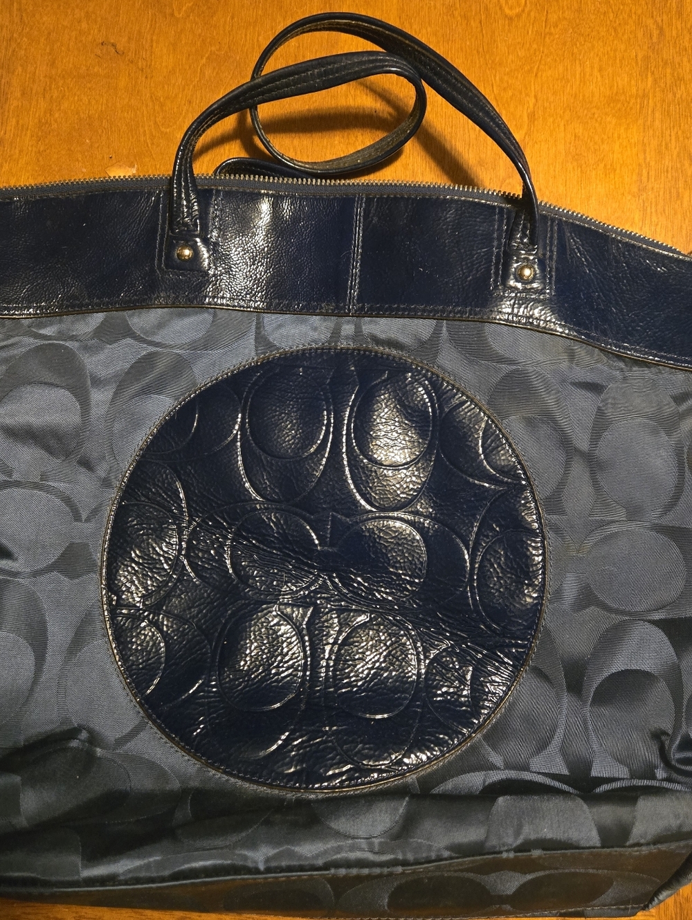Coach Laura Navy Tote